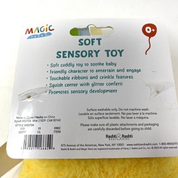 Magic Years 8" Seek and Squish Baby Learning Toy with Beads Duck - Picture 5 of 9